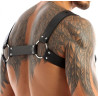 Generique Harnais en néoprène Cross Body Zip Noir